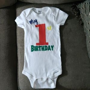 My 1st Birthday 18 Months Onsie (Custom Made)